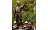 Child Obama Statue in Indonesia                                                                     